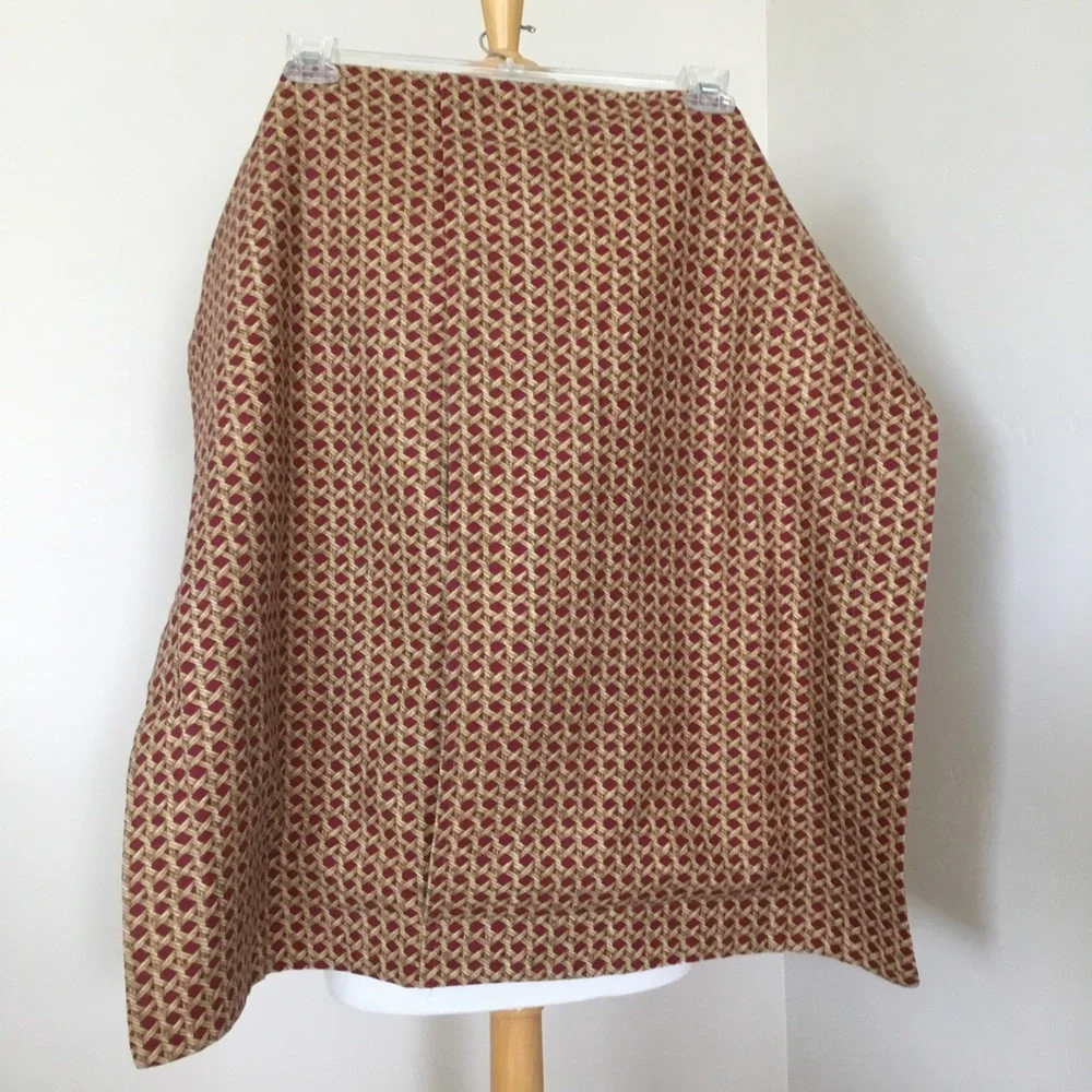 Euro Pillow Shams Geometric Red And Gold Unbranded.